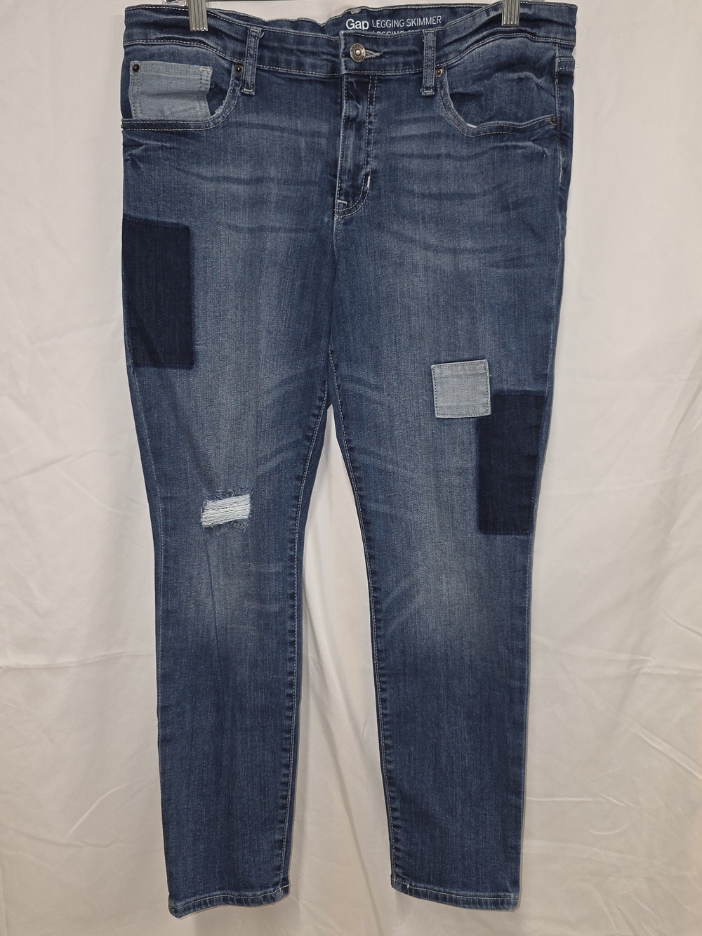 GAP Legging Skimmer Patchwork Jeans - Blue